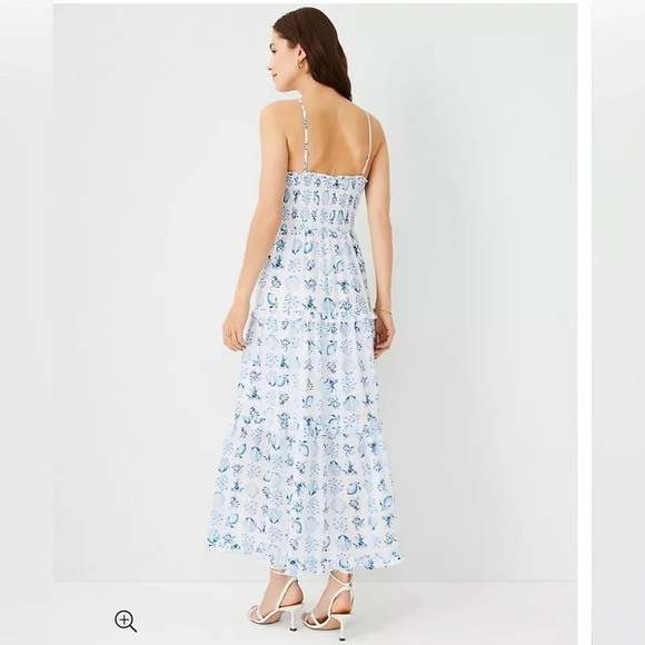 Ann Taylor Maxi SeaShell Dress Size Small - Picture 2 of 8